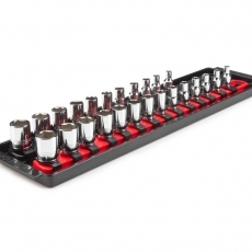 1/4 Inch Drive 6-Point Socket Set, 25-Piece (5/32-9/16 in., 4-15 mm)